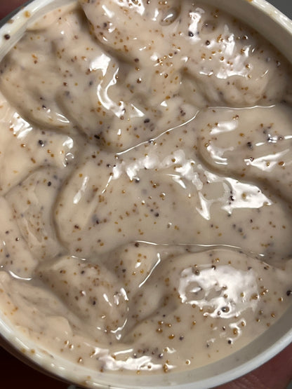 whipped walnut body scrub