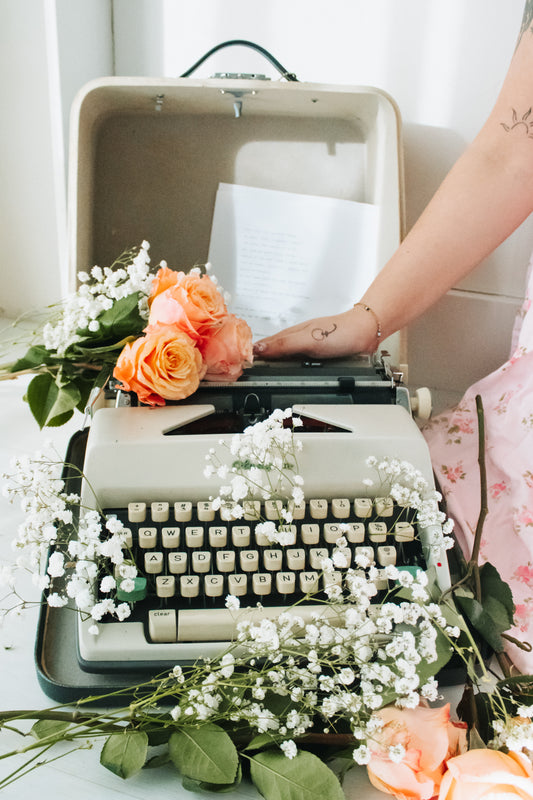 personalized typewriter poems