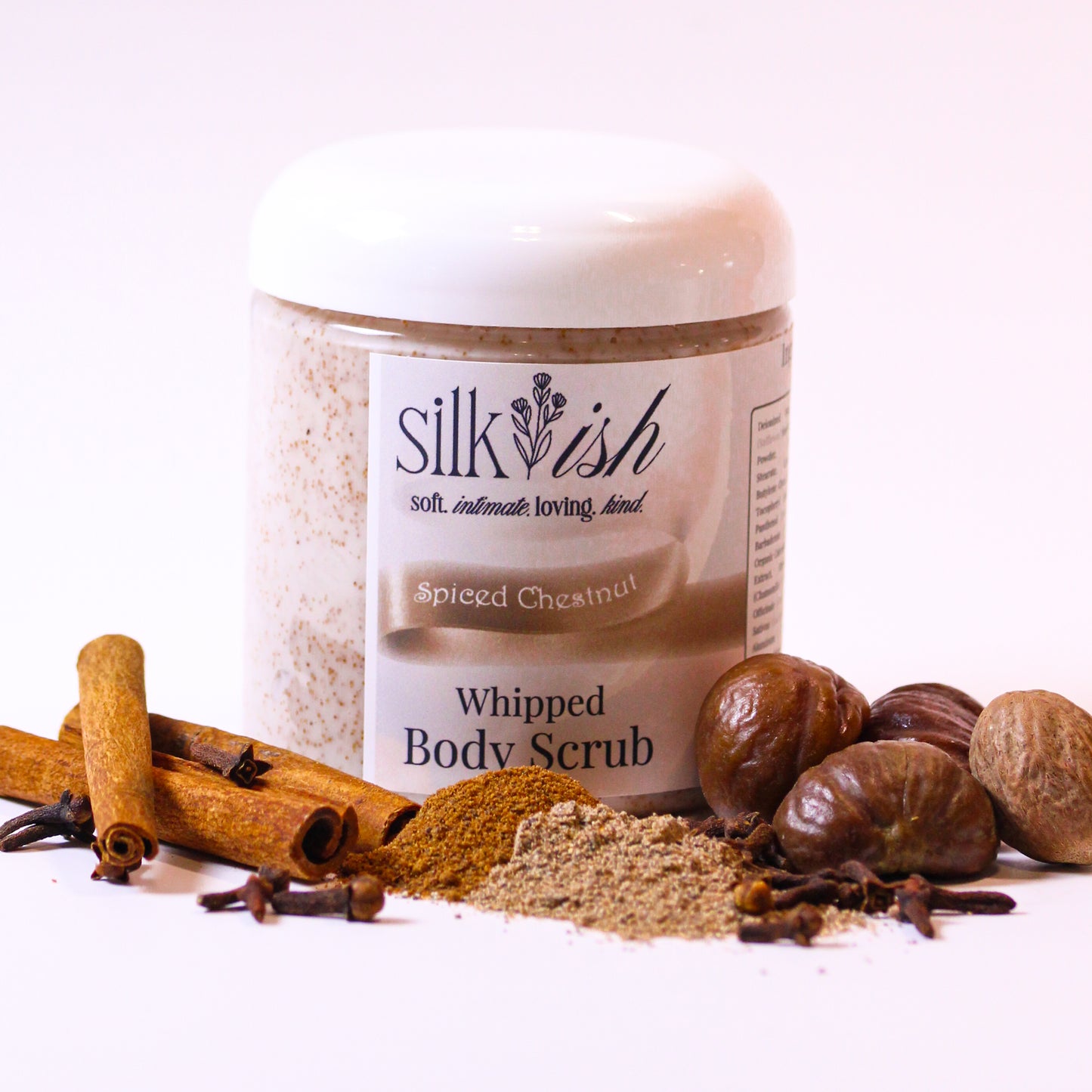 whipped walnut body scrub